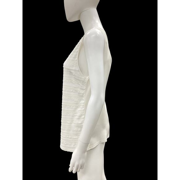Reiss Top Women’s Size S Sleeveless Tank Style Lightweight White - Picture 3 of 5